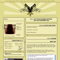 Gunslinger MySpace Layout